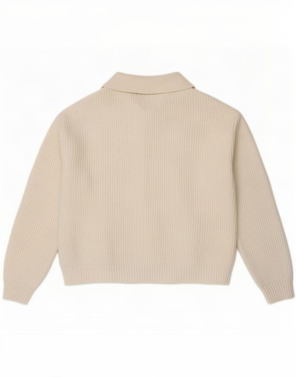 Marks & Spencer Womens Cardigan Sweater UK 14 Medium White Viscose