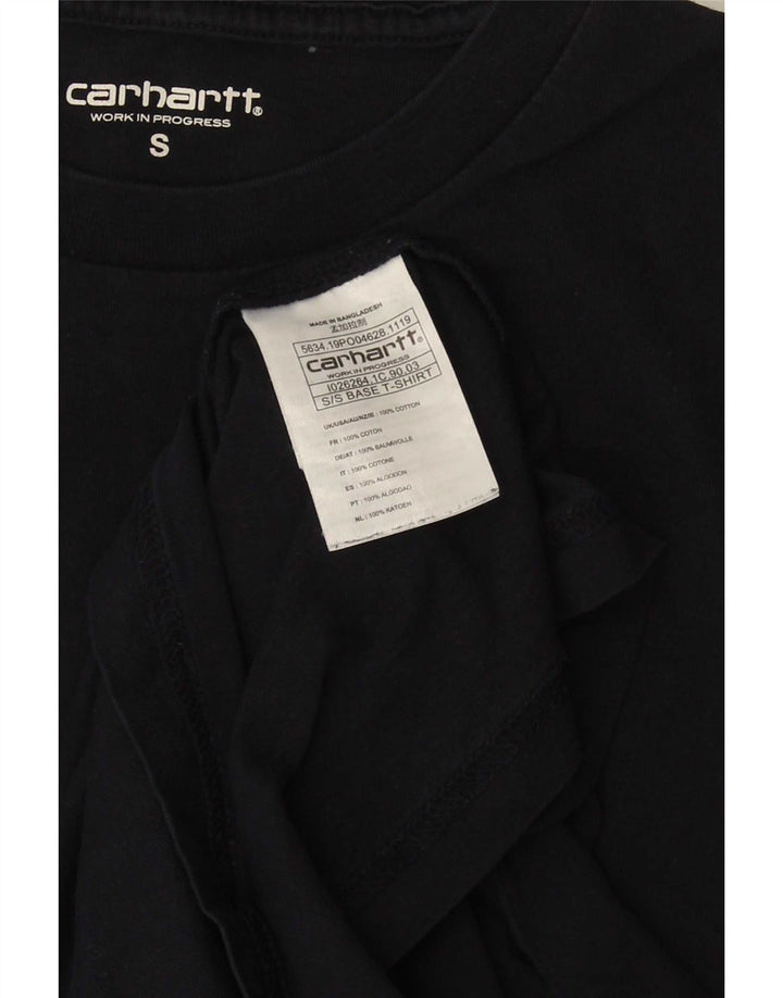 Camiseta masculina Carhartt pequena algodão azul marinho