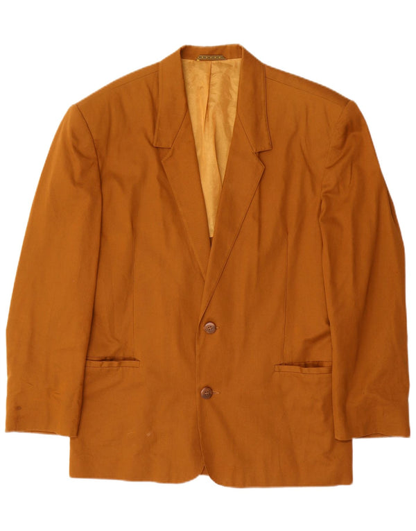 Jaqueta Blazer Masculina Vintage com 2 Botões Reino Unido 38 Bege Médio
