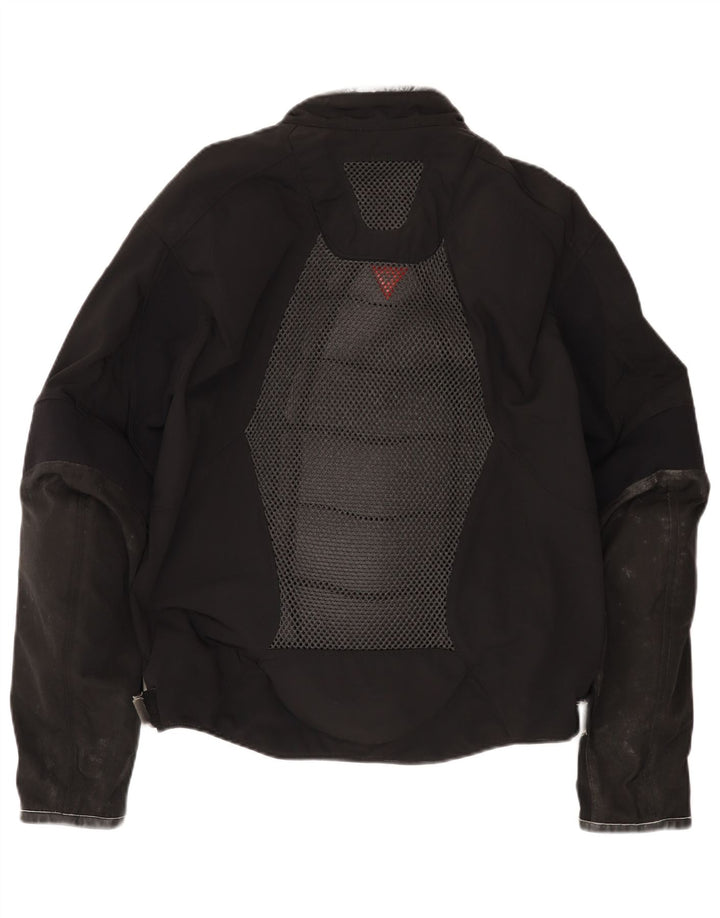 Jaqueta masculina Dainese Racer tamanho 52 médio preto colorblock nylon