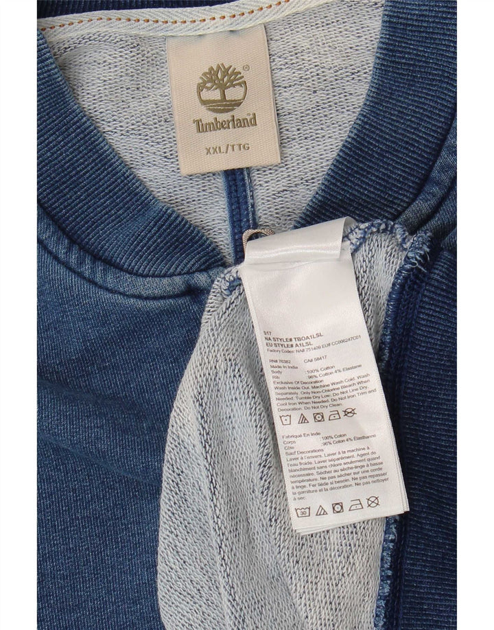 Jaqueta masculina Timberland 2XL azul marinho algodão