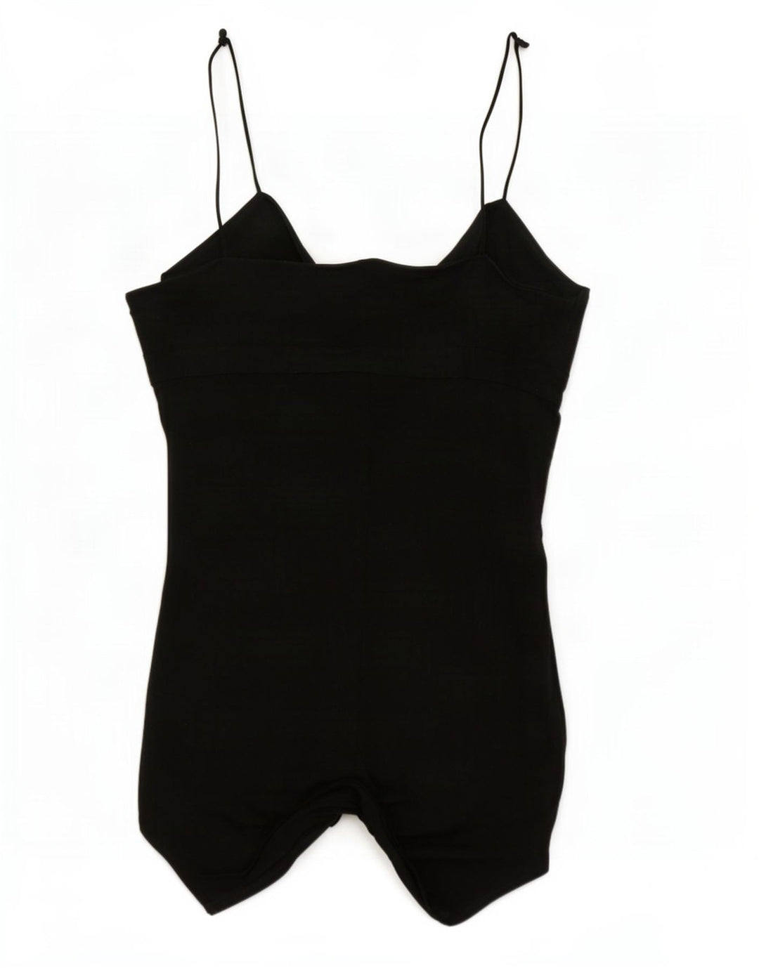 Top túnica assimétrica feminina sem mangas Armani Jeans Reino Unido 12 seda preta média