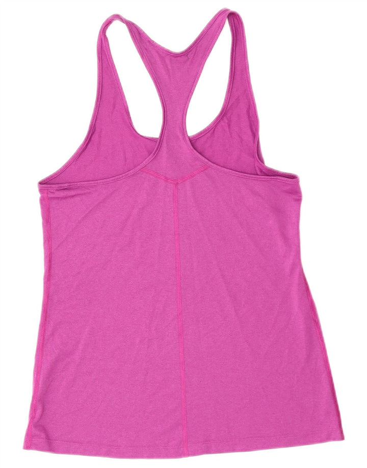 NIKE Womens Dri Fit Vest Top UK 8 Pequeno Roxo