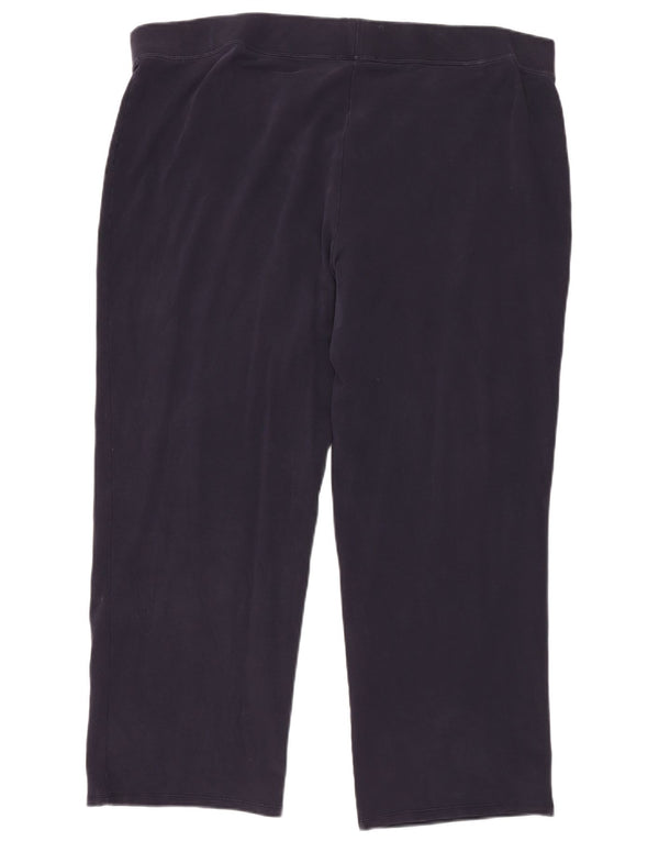 Calça de treino feminina Marks & Spencer Reino Unido 24 4XL W42 L28 Azul marinho