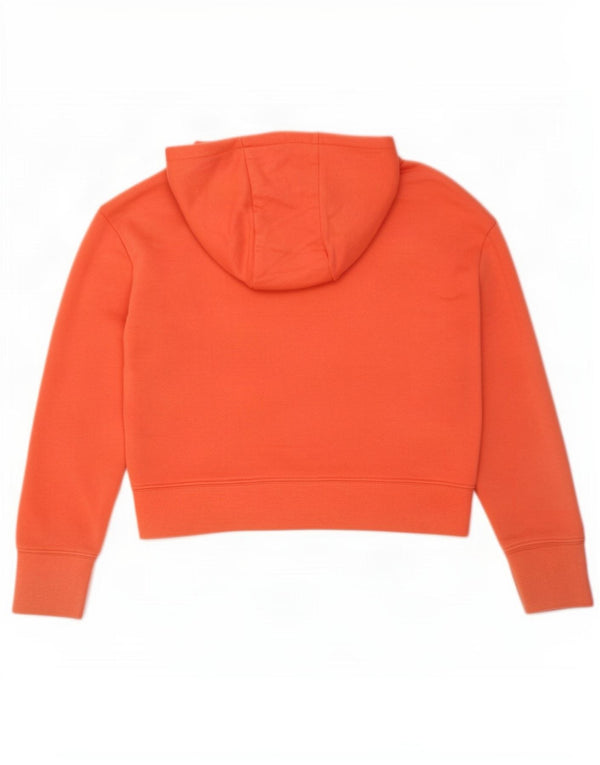 Suéter Nike feminino Crop Graphic com capuz 10-11 anos médio laranja algodão