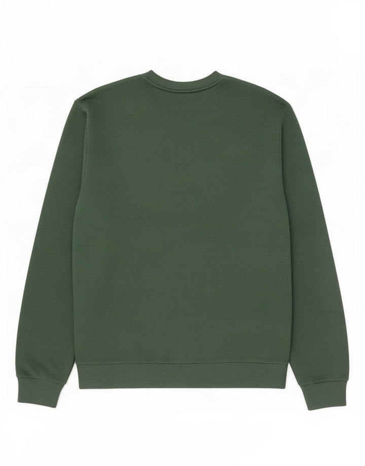 Suéter masculino Gap com gola redonda e algodão verde médio