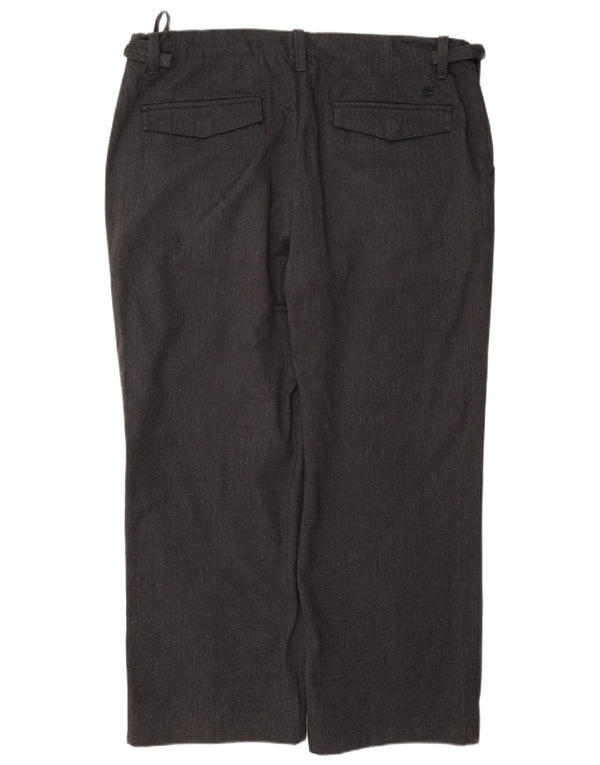 Calça chino masculina Timberland W40 L29 cinza espinha de peixe