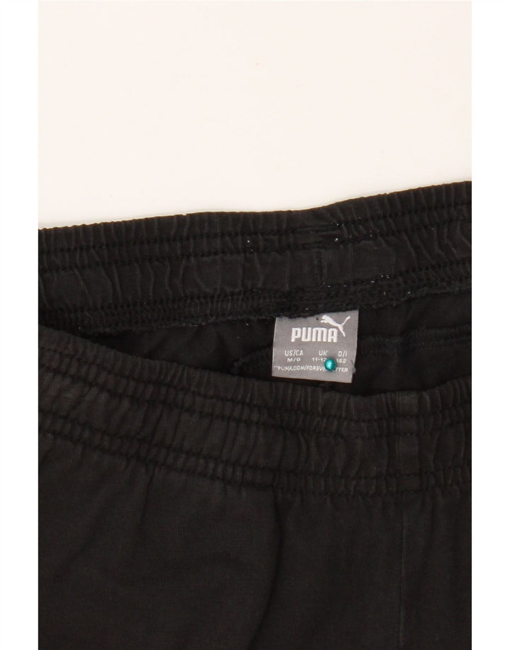 Shorts esportivos gráficos Puma Boys 11-12 anos pretos