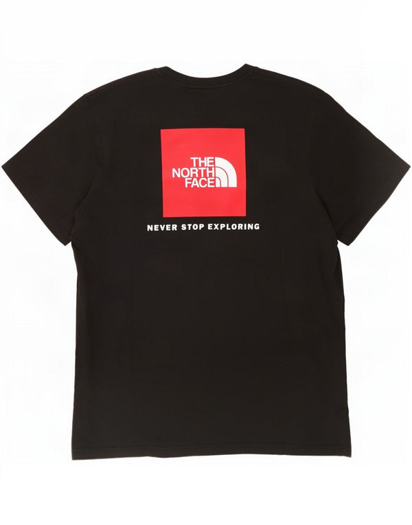 Camiseta gráfica masculina The North Face grande algodão preto