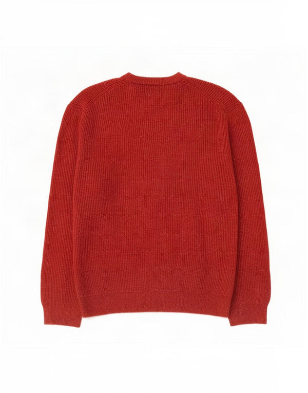 Suéter masculino Marks & Spencer com gola redonda 2XL poliamida vermelha