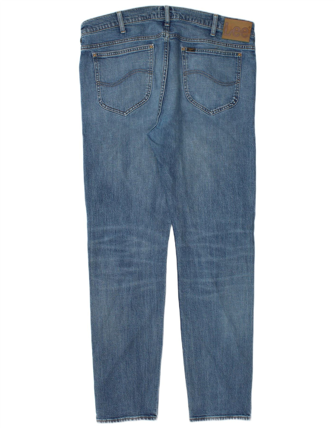 Lee Mens Rider Slim Jeans W36 L32 Azul Algodão