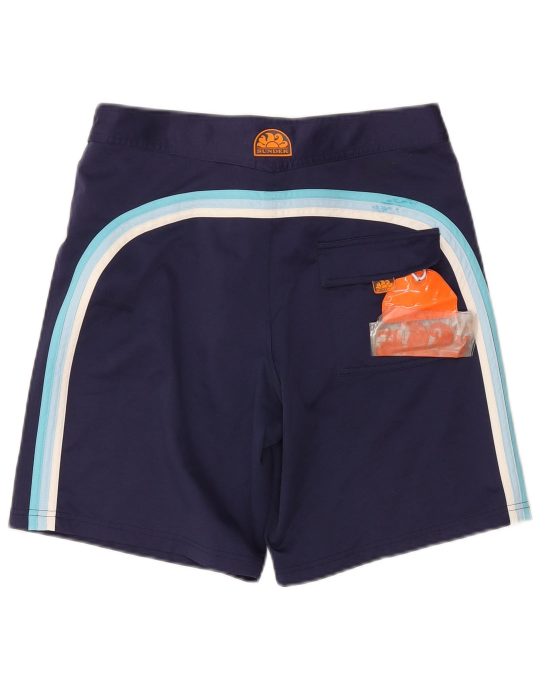 Shorts de natação Sundek masculino regular fit gráfico médio W30 L8 azul
