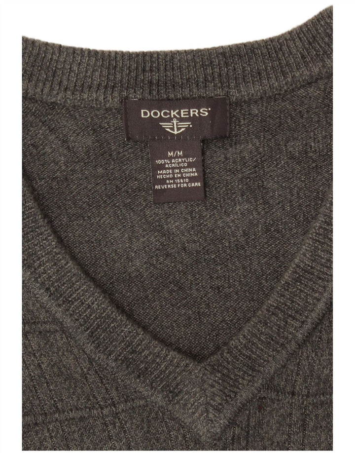 Dockers masculino colete regata cinza médio acrílico