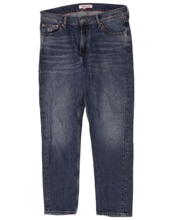 Tommy Hilfiger Masculino Slim Jeans W32 L29 Azul Algodão