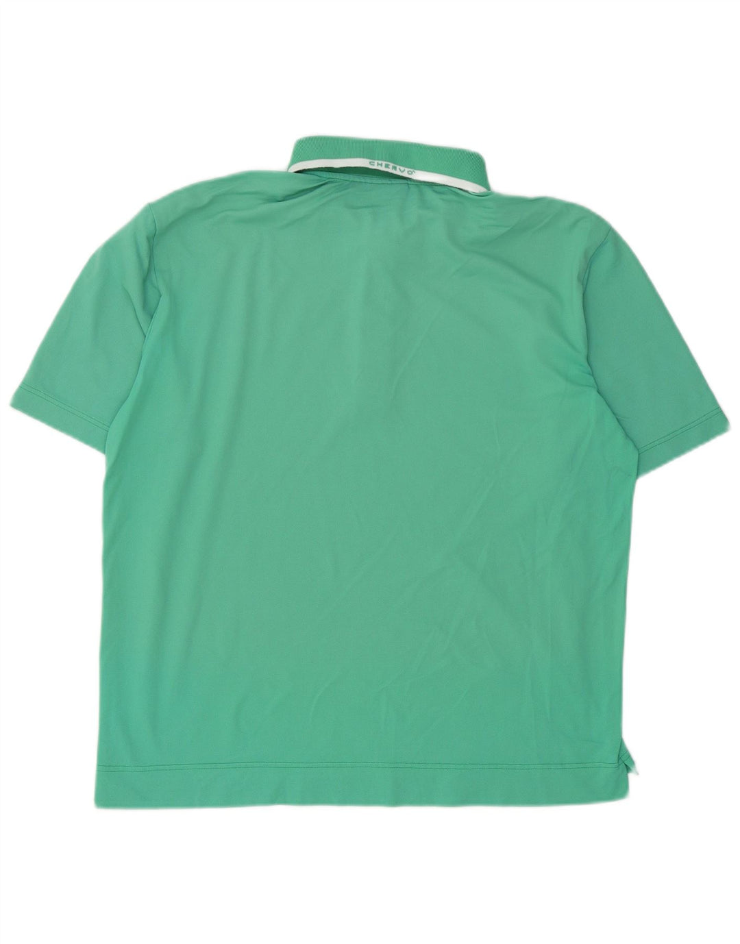 Camisa polo masculina Chervo grande algodão turquesa