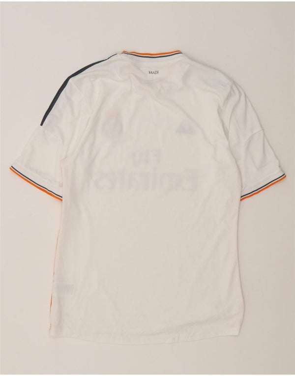 Camiseta Adidas Masculina Real Madrid Graphic Top Médio Branco Poliéster