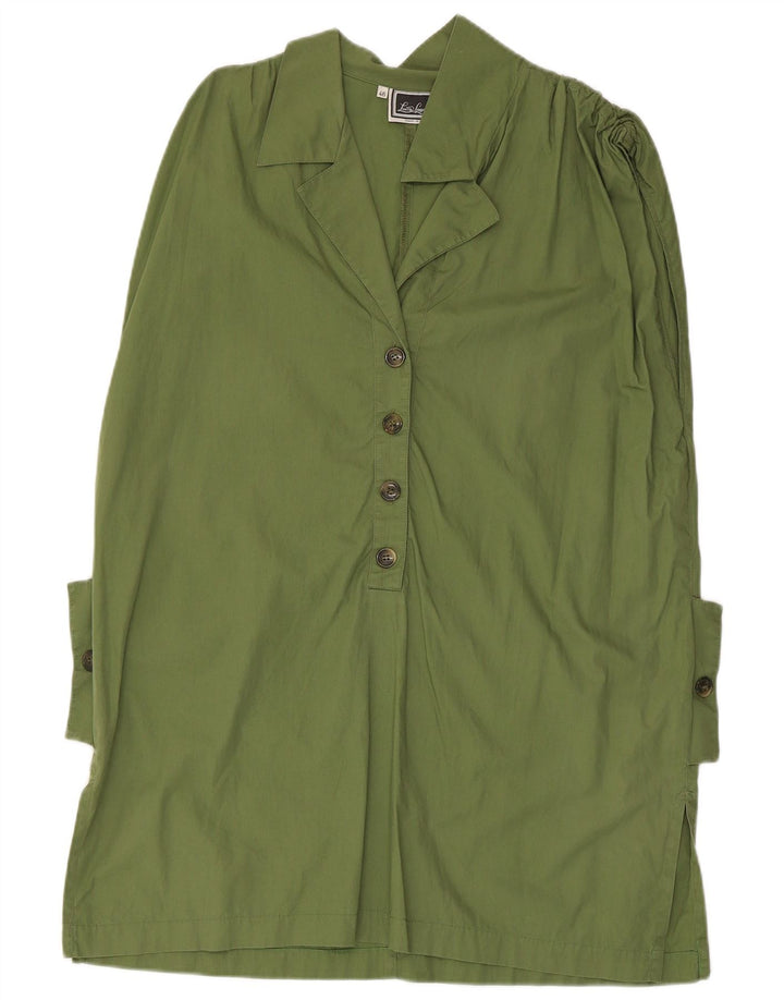 Luisa Spagnoli Pulôver Camisa Vestido IT 46 Grande Verde