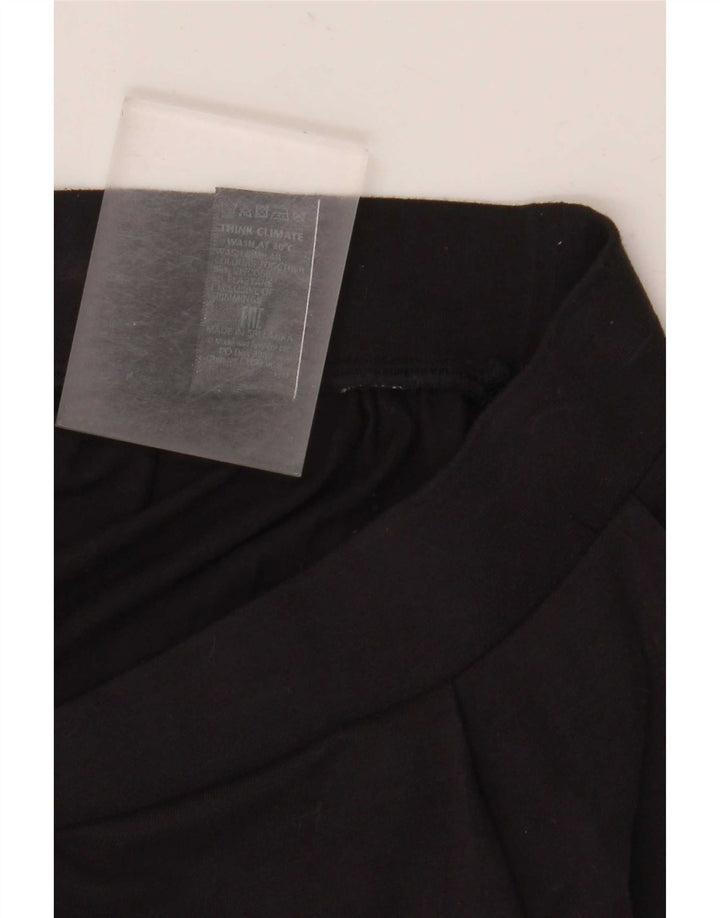 Saia feminina Marks & Spencer A-Line UK 14 Médio W30 Viscose Preta
