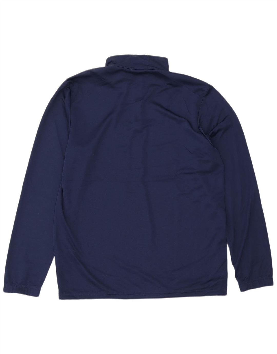 Adidas Mens Aeroready Zip Neck Pullover Treino Top Grande Azul Marinho