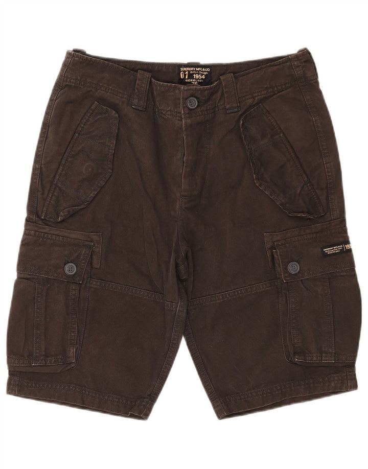 Shorts Cargo Masculino Superdry W30 Algodão Marrom Médio