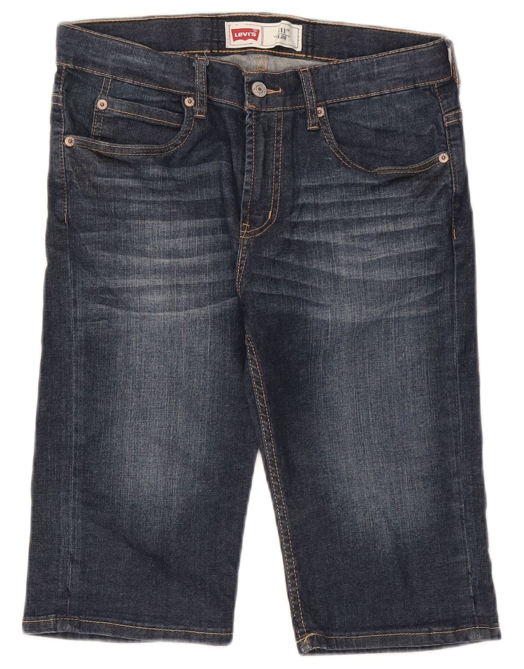 Shorts jeans Levi's Boys 511 Slim 15-16 anos W30 azul algodão