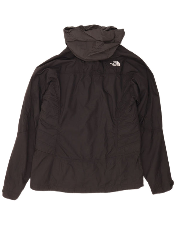 Jaqueta corta-vento feminina com capuz The North Face UK 14 médio preto nylon