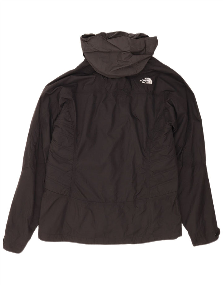 Jaqueta corta-vento feminina com capuz The North Face UK 14 médio preto nylon