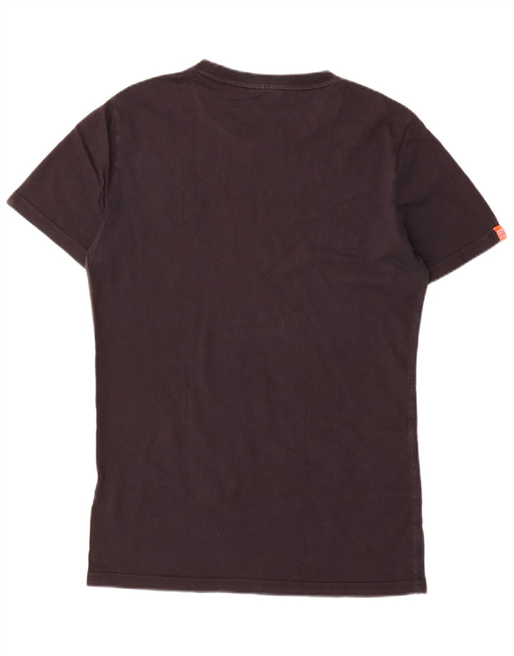 Camiseta masculina Superdry Top pequeno algodão preto