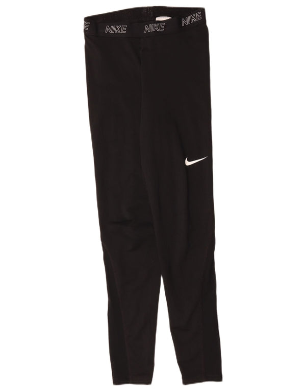 Leggings Nike Femininas Graphic UK 12 Médio Preto Poliéster