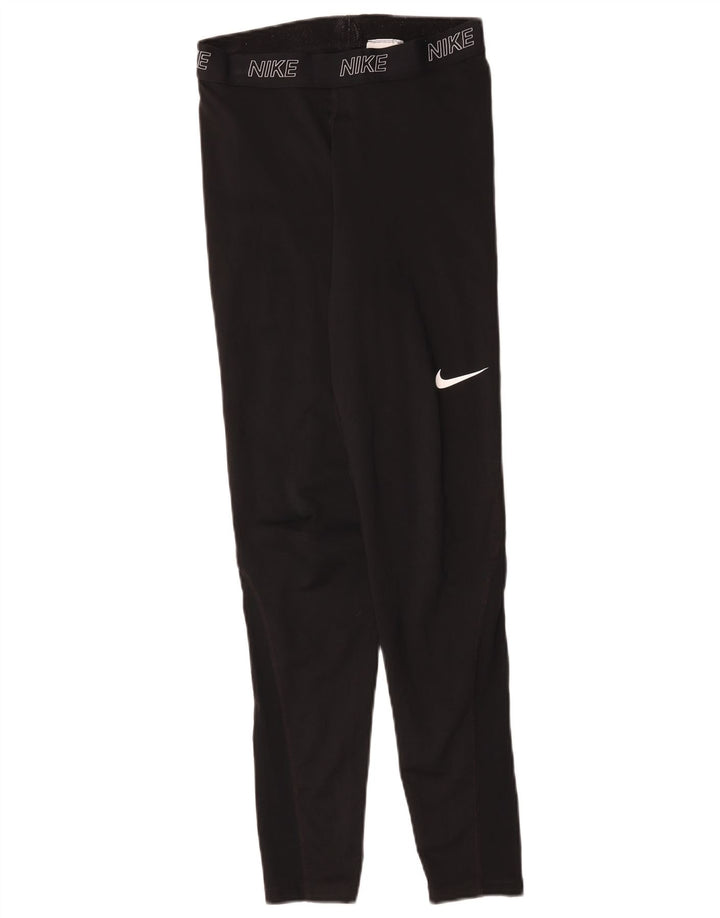 Leggings Nike Femininas Graphic UK 12 Médio Preto Poliéster