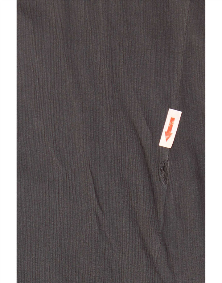 Zara blusa feminina manga 3/4 Reino Unido 14 cinza médio