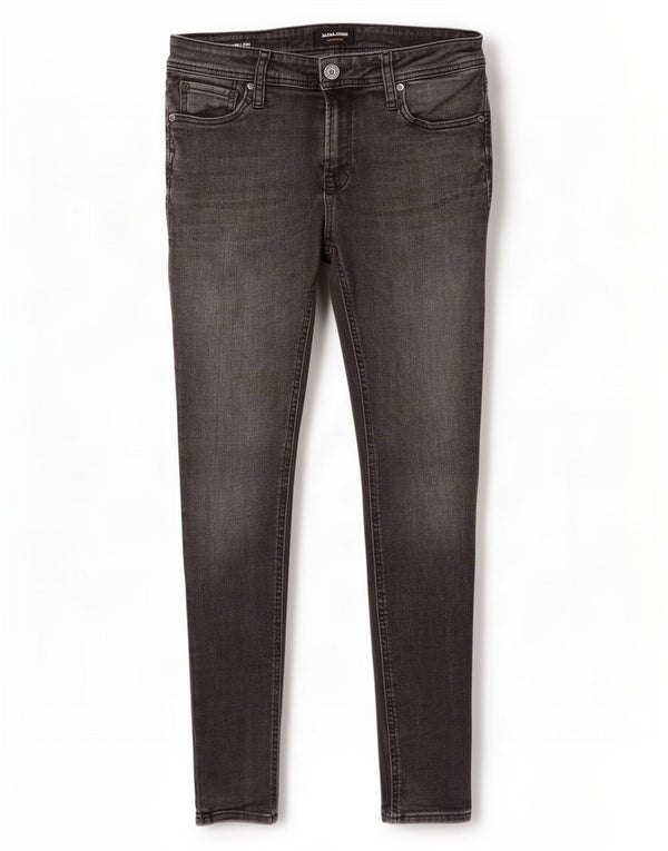 Jack & Jones Mens Tom Skinny Jeans W31 L32 Grey Cotton