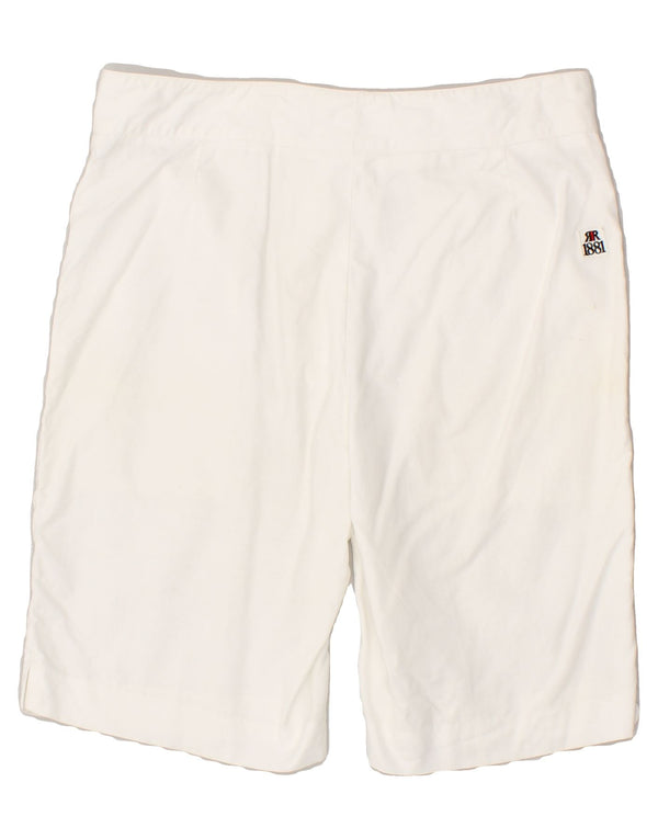 CERRUTI 1881 Mens Chino Shorts IT 50 Grande W32 Algodão Branco