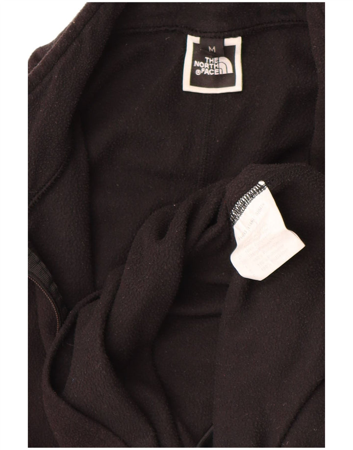 Suéter de lã feminino The North Face com zíper e gola UK 14 poliéster preto médio