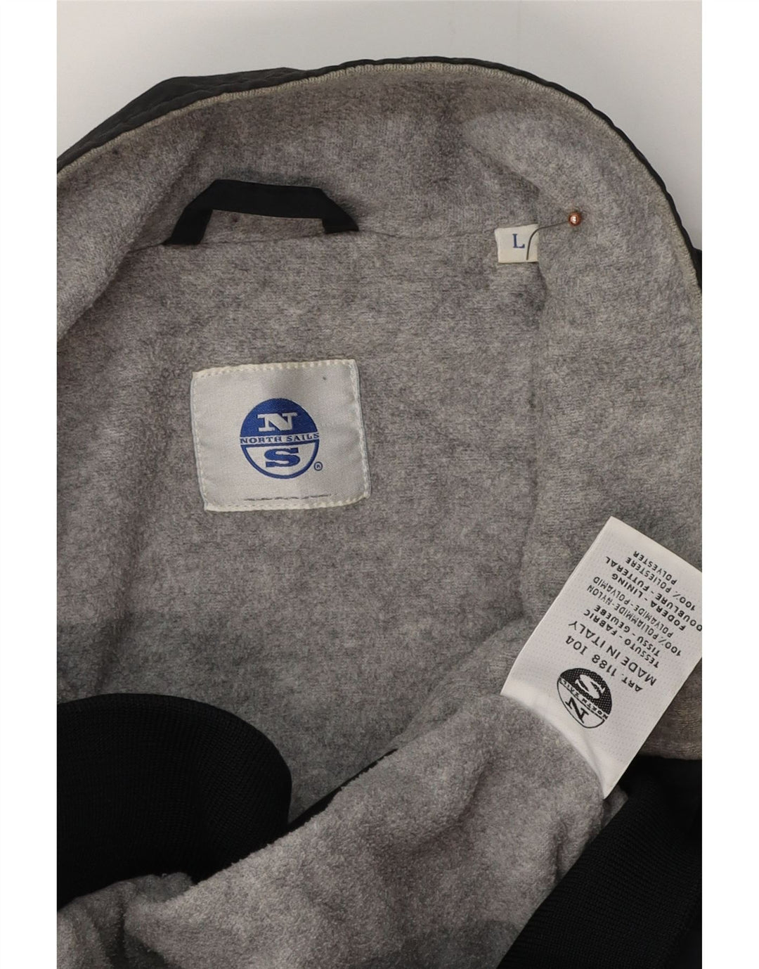 Jaqueta bomber masculina NORTH SAILS UK 40 grande poliamida preta