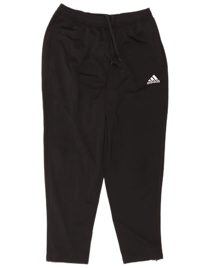 Calça de treino masculina Adidas grande poliéster preto