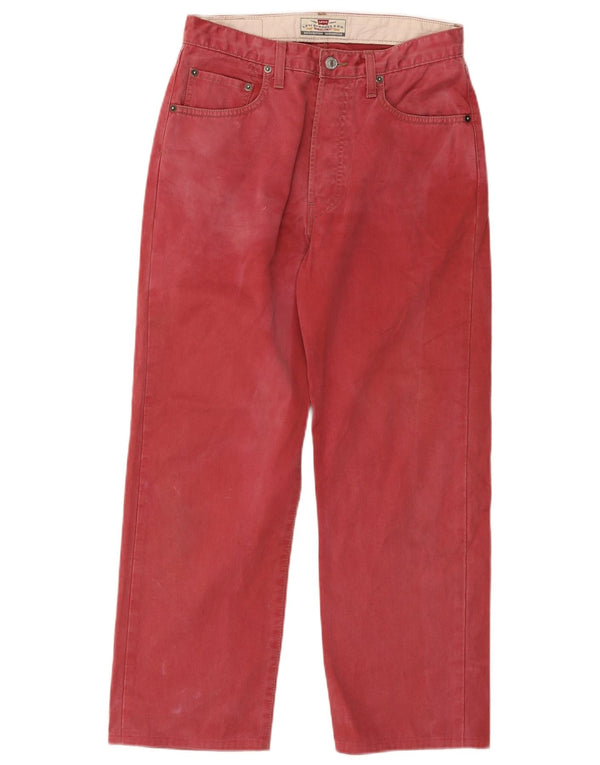 Jeans Levi's 401 Straight Masculino W31 L26 Algodão Vermelho