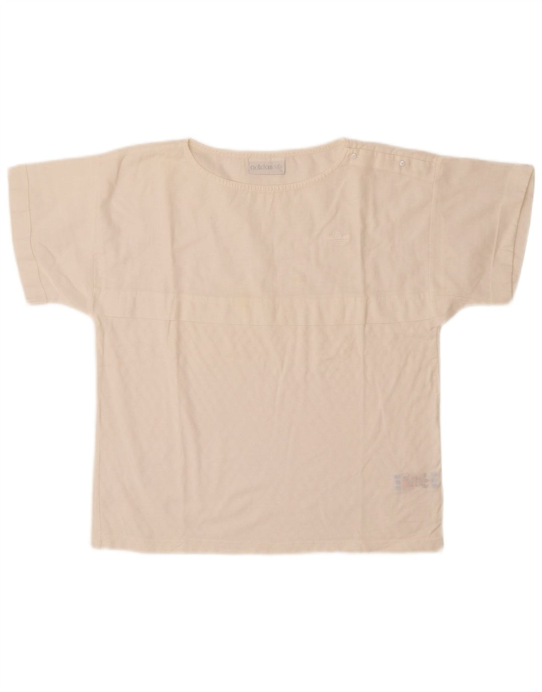 Adidas Camiseta Feminina Top EU 40 Médio Algodão Branco