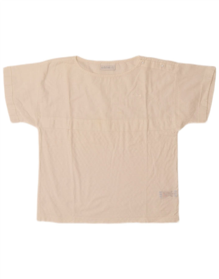 Adidas Camiseta Feminina Top EU 40 Médio Algodão Branco