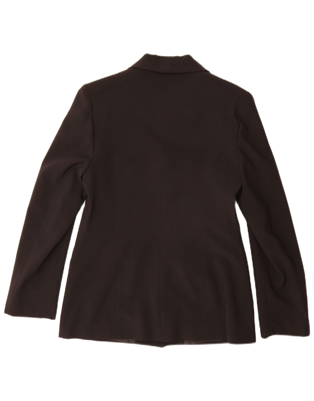 Jaqueta blazer feminina vintage com 3 botões IT 46 grande poliéster preto