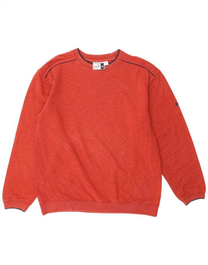 PUMA Mens Moletom Jumper Médio Vermelho