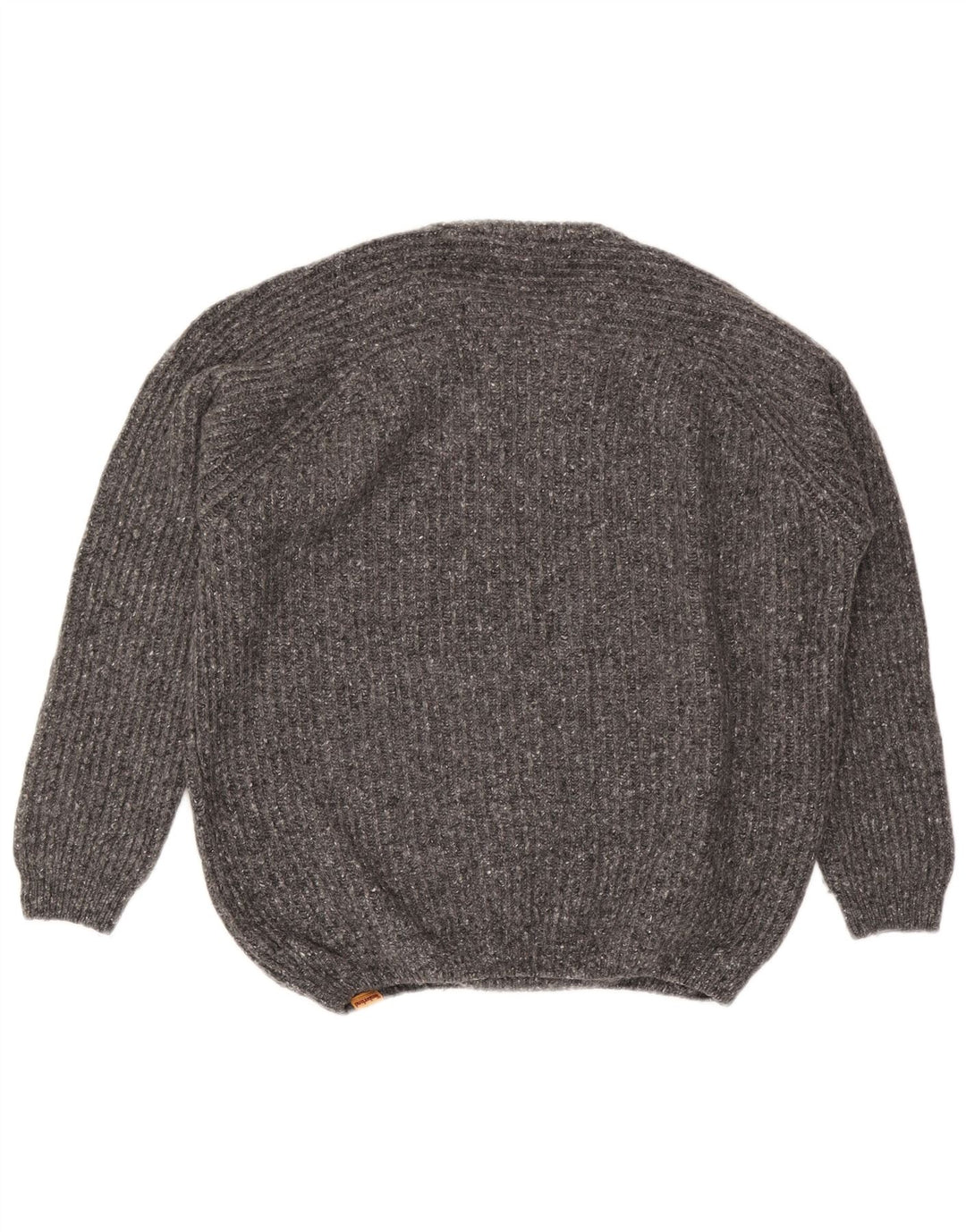 Suéter masculino Timberland com gola redonda, grande lã manchada cinza