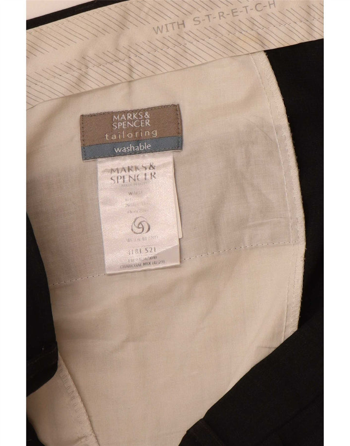 Calça masculina Marks & Spencer Pegged Suit W40 L29 cinza poliéster