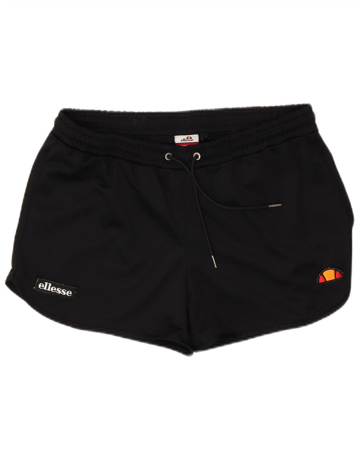 Shorts esportivos femininos Ellesse UK 16 grande poliéster preto