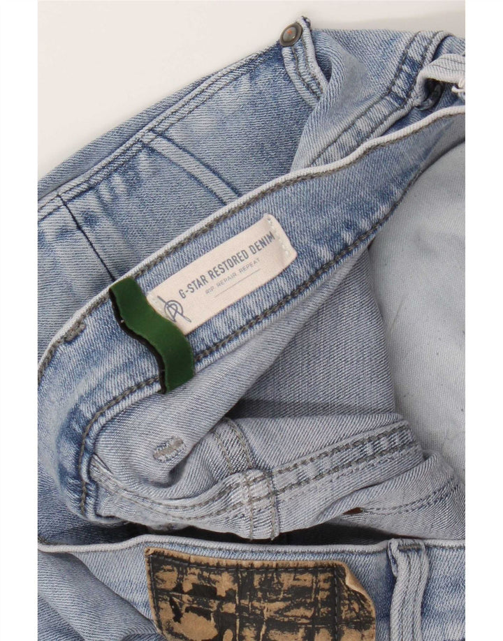 Jeans masculinos G-Star Revend desgastados slim W33 L32 algodão azul