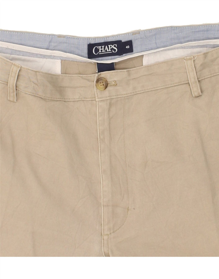 CHAPS Mens Chino Shorts W40 XL  Beige Cotton Vintage Chaps and Second-Hand Chaps from Messina Hembry 