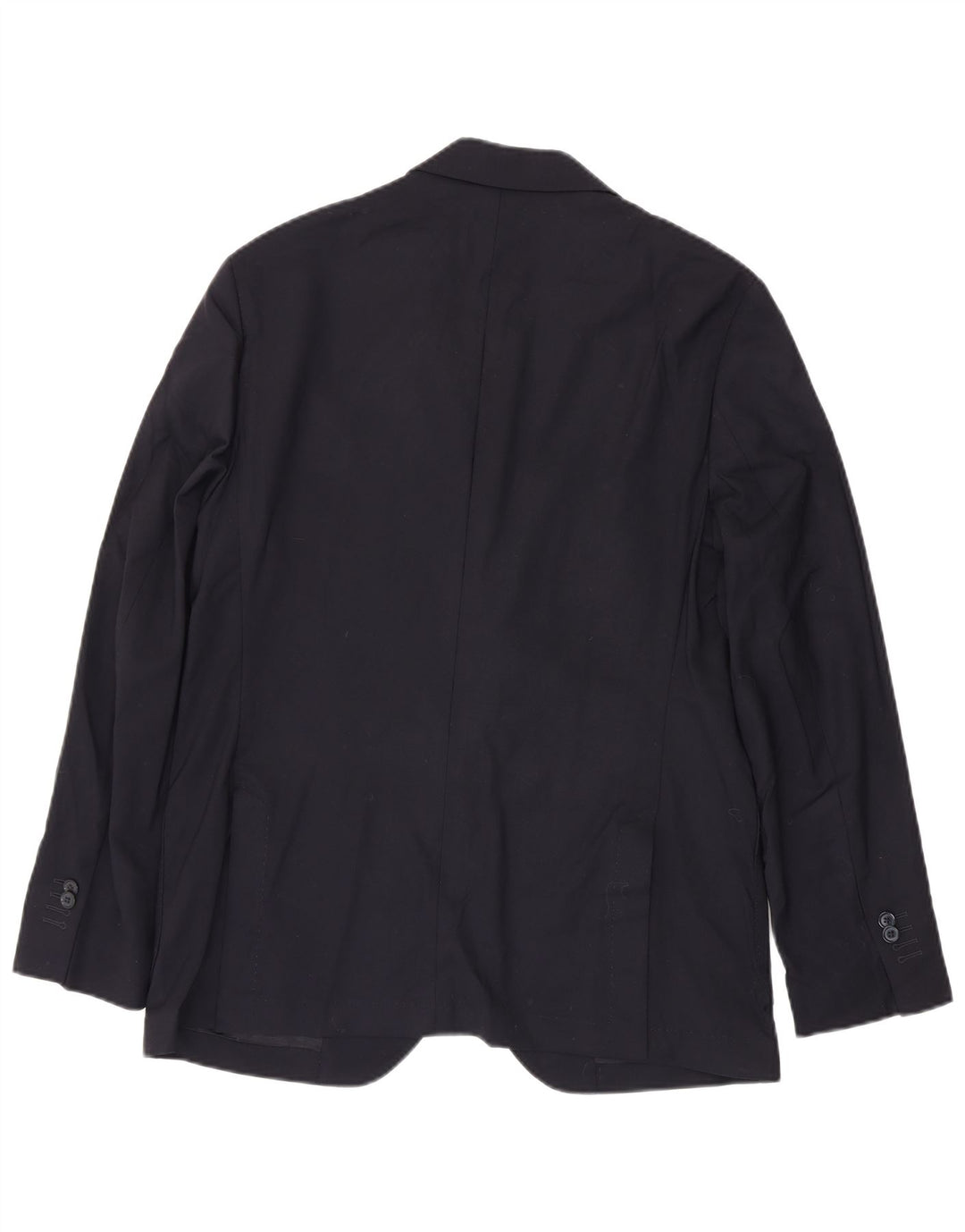 Jaqueta blazer masculina Massimo Dutti com 2 botões UE 52 grande lã azul marinho