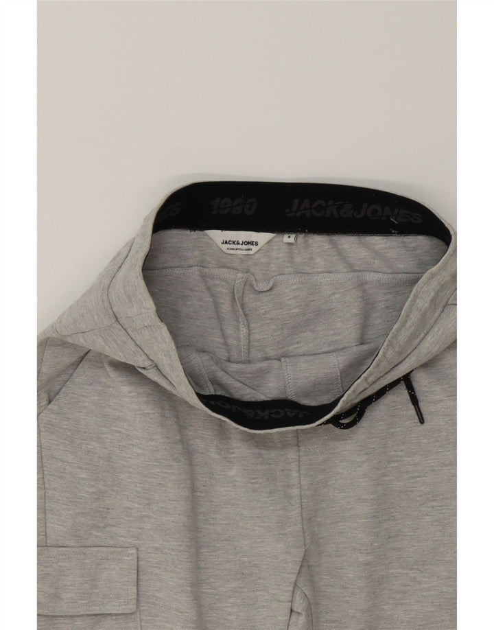 JACK & JONES Mens Cargo Tracksuit Trousers Joggers Small  Grey Cotton Vintage Jack & Jones and Second-Hand Jack & Jones from Messina Hembry 