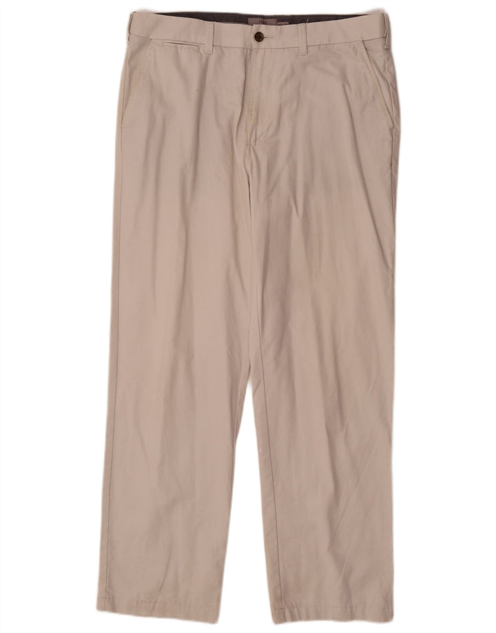 Calça chino masculina reta regular Marks & Spencer W36 L31 branco