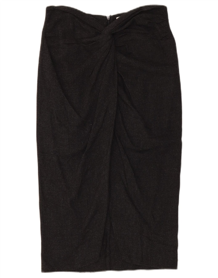 Saia lápis feminina Zara médio W30 viscose preta